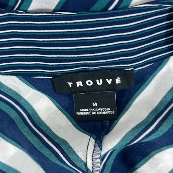 Trouve marks stripe blouse medium - Picture 5 of 5